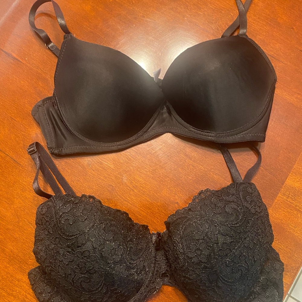 Smart & Sexy Black Push-Up Bras Intimates